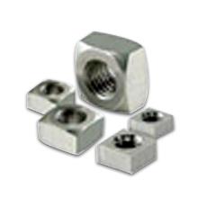 Square Curved Nut In White Finish