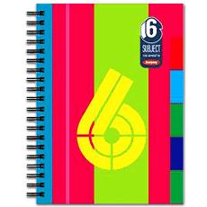 6 Subject Spiral Bound Notebook