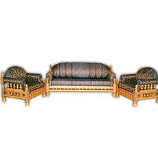 Designer Sofa Set With Strip Cover