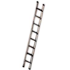 Aluminum Single Ladder With Flat Steps