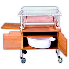 Tough Acrylic Made Infant Crib Trolley