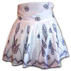 Chikan Embroidered Ladies Skirt