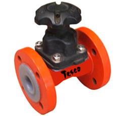 Fluorinated Ethylene Propylene Lined Diaphragm Valve