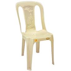 White Shaded Armless Chair