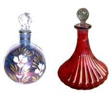 Glass Painted Perfume Bottle