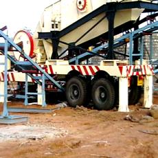 Mobile Screening Plant With Jaw & Cone Crushing Unit