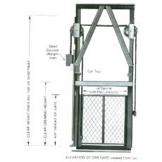 Manual Car Elevator Gate