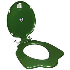 Toilet Seat With Chrome Plated Brass Hinges