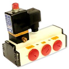 Four-Way Five-Port Single Solenoid Valve