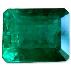 Single Octagonal Shape Calibrated Emeralds