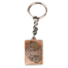 Ganesha Inscribed Brass Key Chain