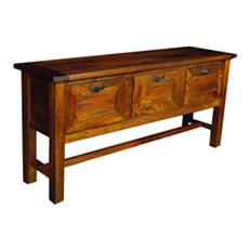 Low Height Wooden Console