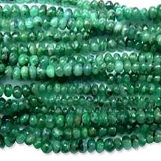 Green Coloured Plain Precious Beads