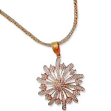 Diamond Studded Gold Pendant