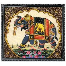 Traditional Framed Elephant Painting