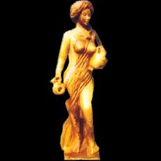 Sandstone Made Statue Of Lady