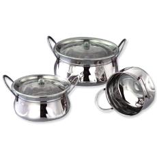 Stainless Steel Pot Shaped Bowl With Acrylic Lid