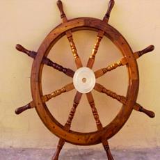 Nautical Wooden Ship Wheel