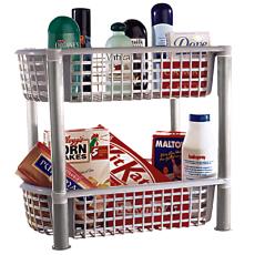 Plastic Made Multi Purpose Two-Tier Kitchen Rack