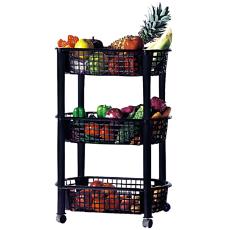 Three-Tier Multi Purpose Kitchen Rack With Wheel