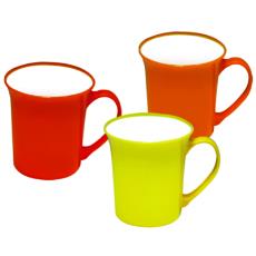 Plastic Made Dual Colour Cup With Handle