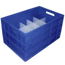 Single Colour Industrial Crate With Multiple Partitions