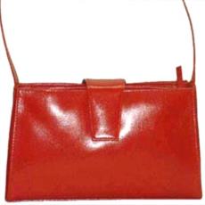 Red Colour Ladies Leather Hand Bag