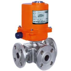 Flanged Electrical Actuator Operated 3-4 Way Ball Valve