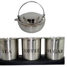 Steel Tea/ Coffee Sugar Set