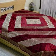 Designer Silk Bed Sheet