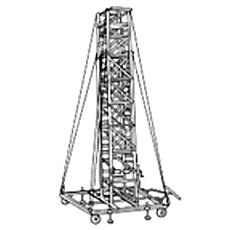 Tower Extension Ladder With Screw Jack