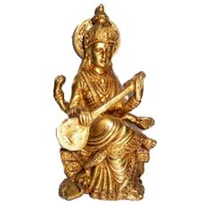 Brass Made Saraswati Statue