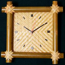 Bamboo Framed Decorative Clock