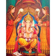 Ganesh Painting In Sitting Posture