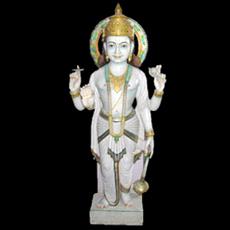 Marble Carved Lord Vishnu Statue