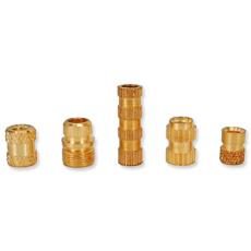 Polished Brass Made Straight Knurling Insert