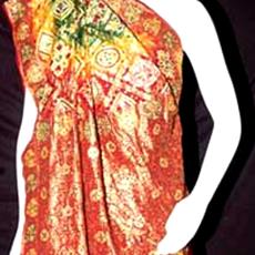 Thread Embroidered Gharchola Saree