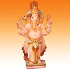 Marble Standing Ganesha Statue