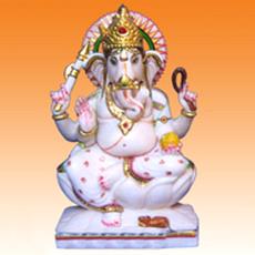 White Marble Ganesha Statue