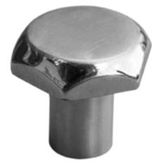 Stainless Steel Drawer Knob In Satin/ Fixed Finish