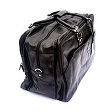 Black Nappa Leather Travel Bag