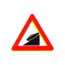 Steep Ascent Sign Board