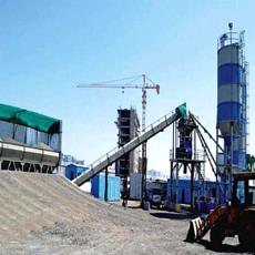 Concrete Batching Plant With In-Line Aggregate Storage Bin