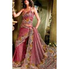 Designer Embroidered Georgette Saree