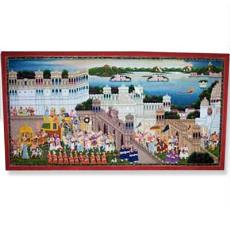 Marriage Procession Painting On Silk