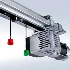 Chain Drive With Boom Guidance For Door