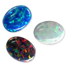 Colourful Synthetic Opal Gemstone