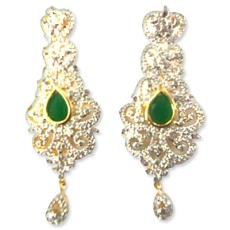 Traditionally Designed Diamond Studded Earrings