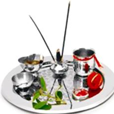 Metal Made Puja Thali Set