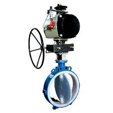 Teflon Lined Wafer Style Butterfly Valve